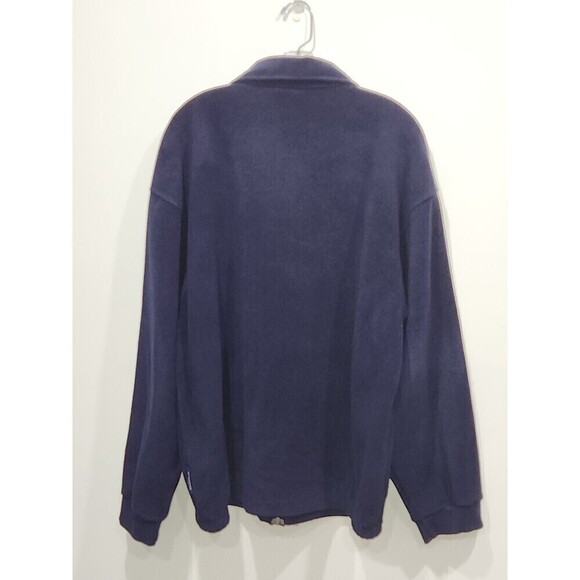 VINTAGE Nautica Nautech Navy Fleece Full Zip Jacket, XL - Picture 7 of 10